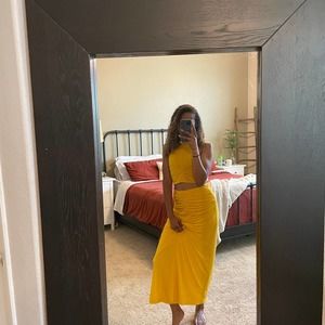 HOUSE OF HARLOW 1960  RUCHED SKIRT SET (NWT) SIZE SMALL